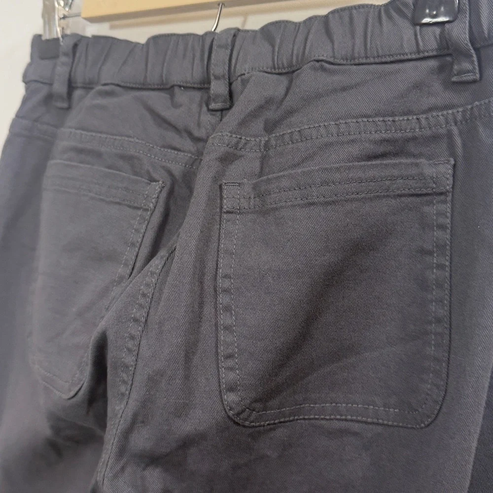 Pact Women’s Charcoal Gray Wide leg organic cotton pants size small - Picture 7 of 10